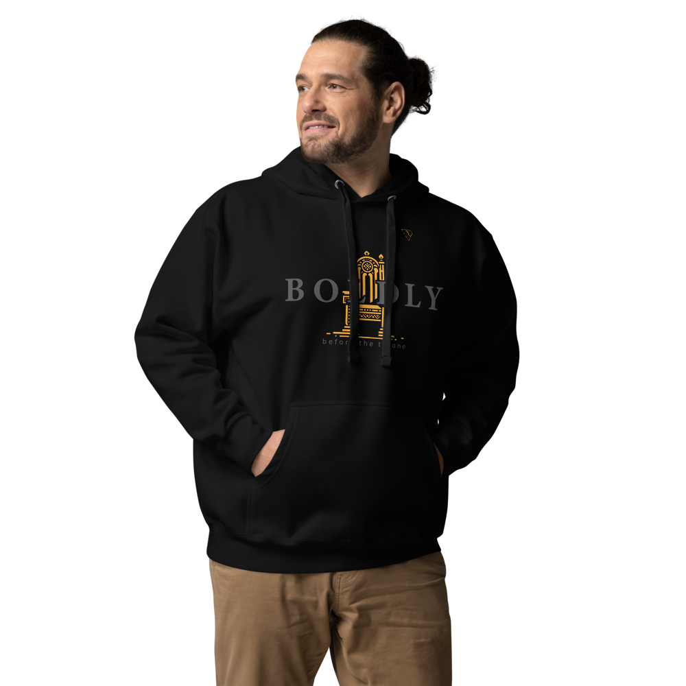 Boldly Before the Throne Premium unisex hoodie