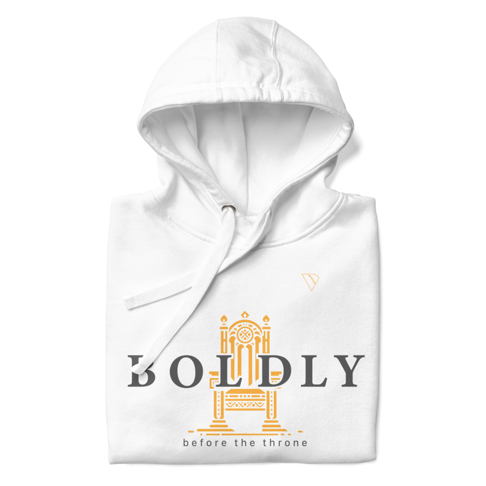 Boldly Before the Throne Premium unisex hoodie