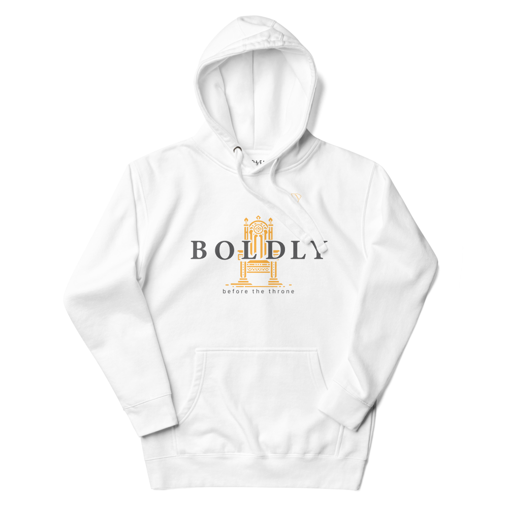 Boldly Before the Throne Premium unisex hoodie